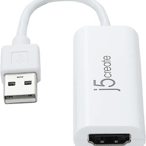 J5 Create USB to HDMI Multi-Monitor Adapter ~ Plug and Play Brand New